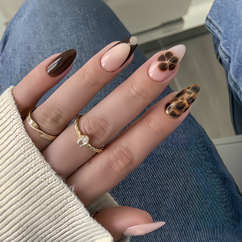Elegant Stiletto Press-On Nail Art Set Acalora