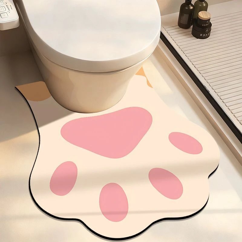 Novelty Pet Paw Bathroom Mat
