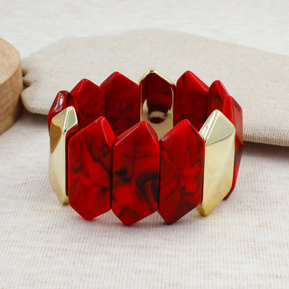 Geometric Resin Bracelet Acalora