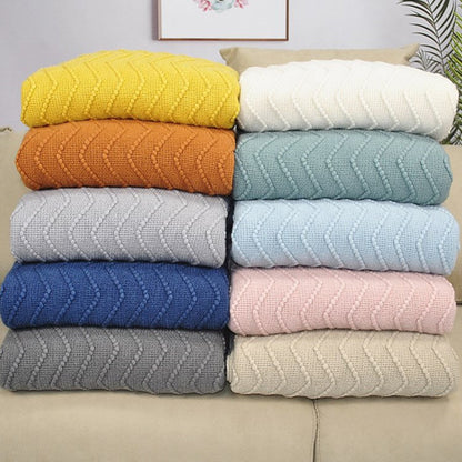 Textured Pattern Throw Blanket