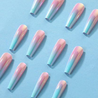 Artificial nails in modern ombre design Acalora