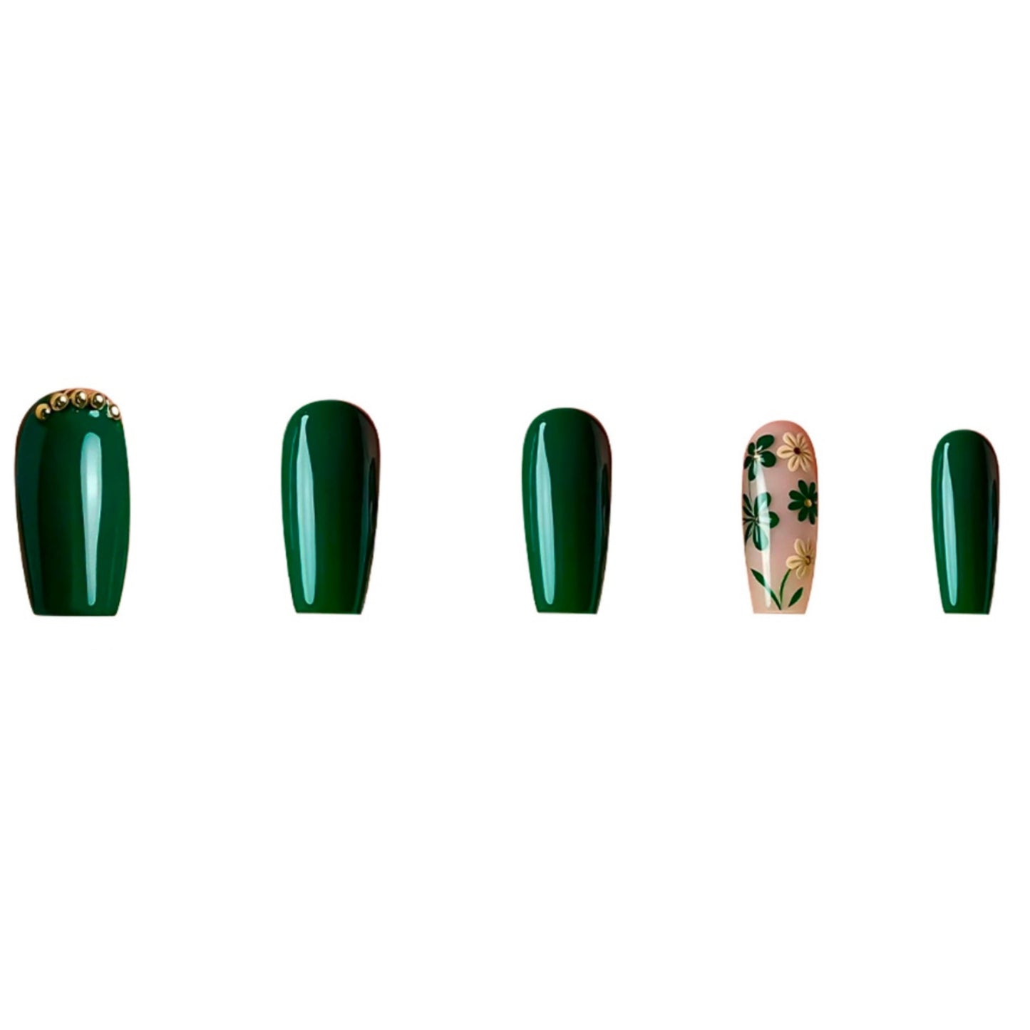Botanical Nail Art Press-On Set Acalora