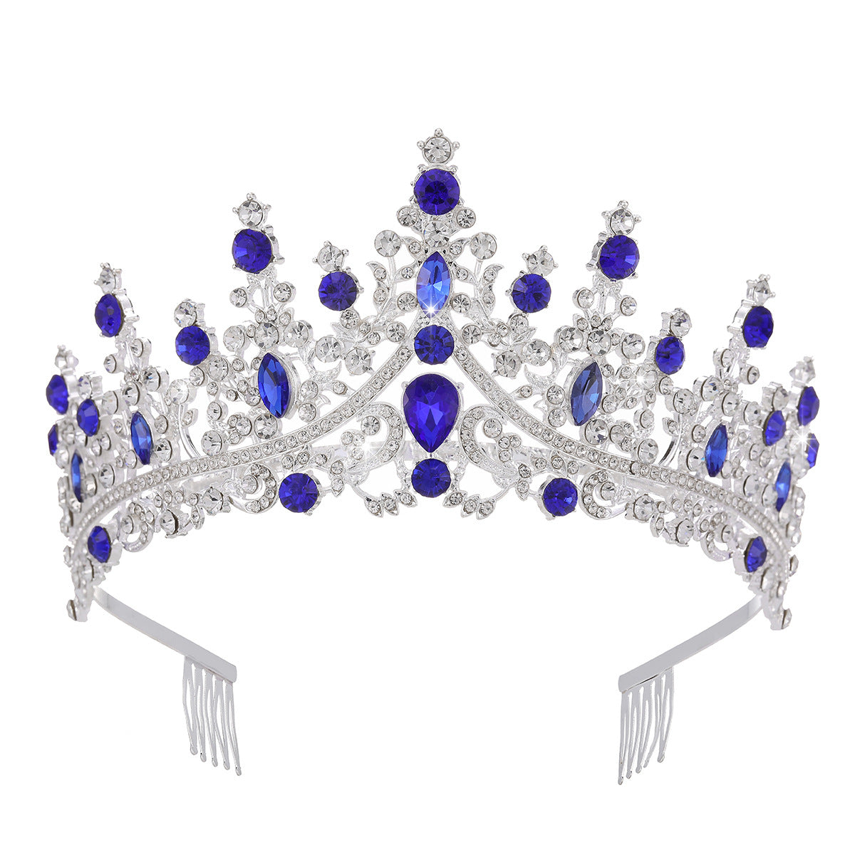Ladies' Rhinestone Tiara with sparkling gemstone wreath