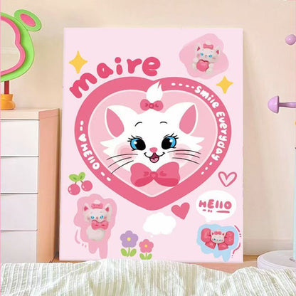 Playful Cartoon Cat Wall Art