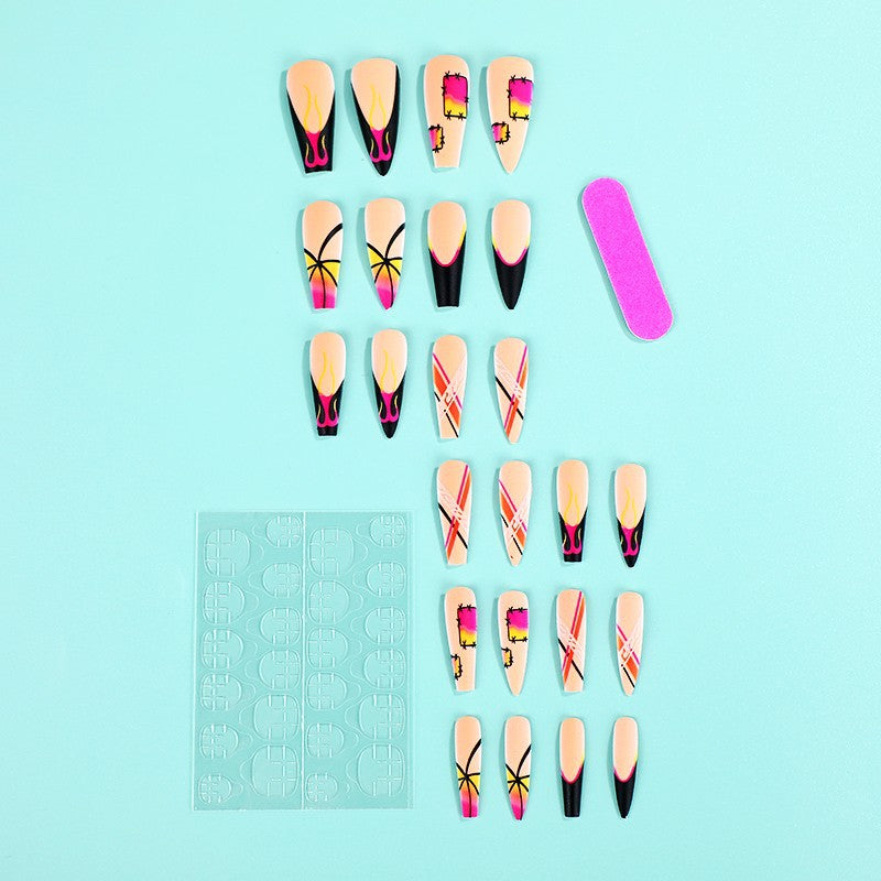 Creative Nail Art Set with Colorful Designs Acalora