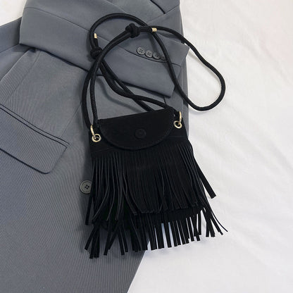 Bohemian Fringe Crossbody Bag Acalora