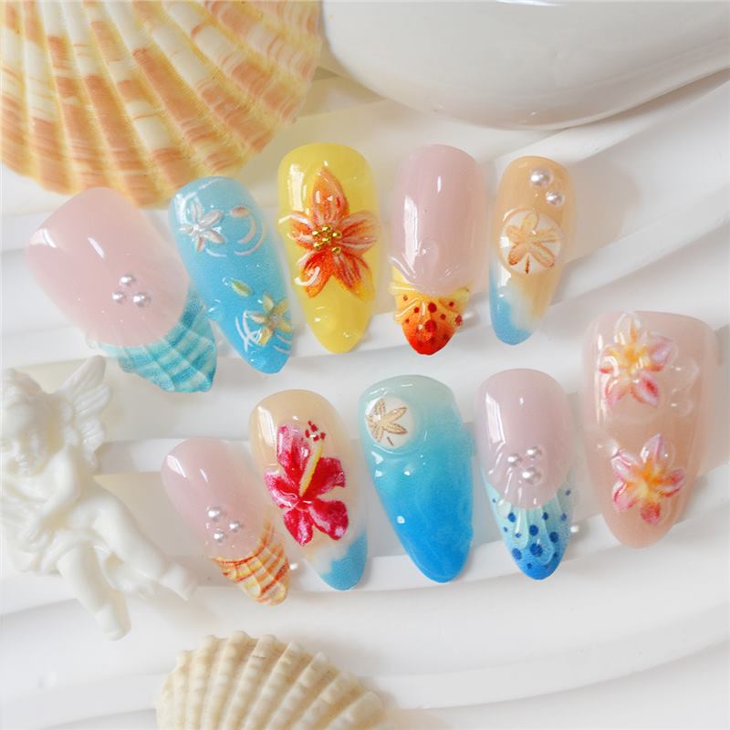 Artistic Tropical Nail Art Set Acalora