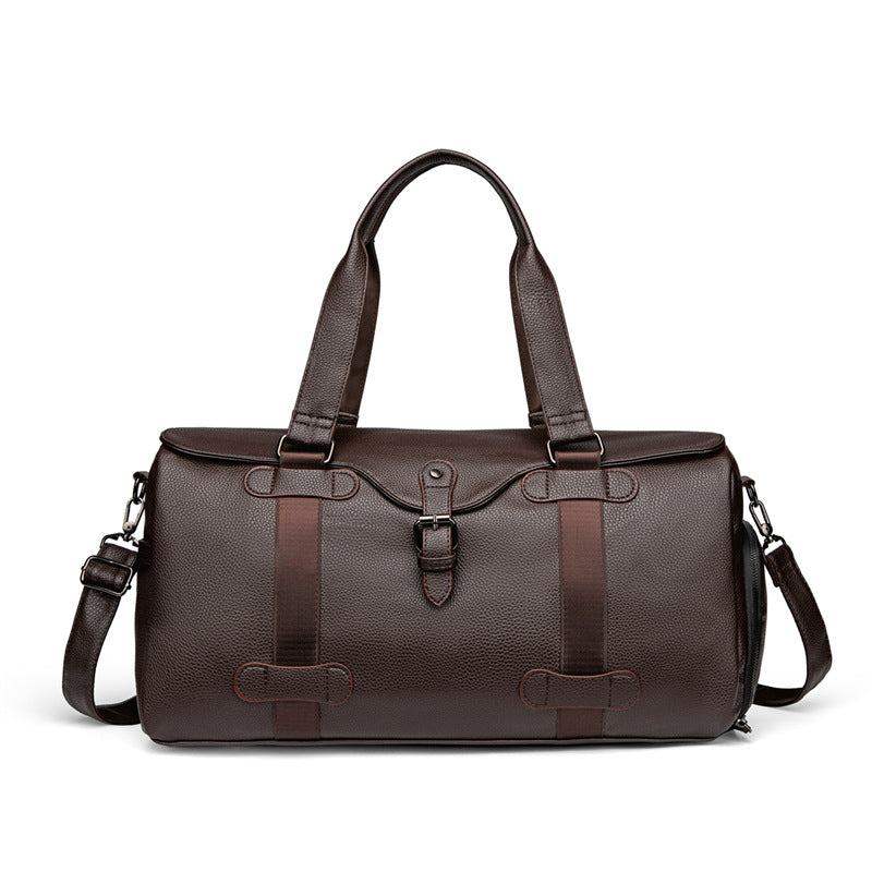 Classic Leather Travel Duffel Bag Acalora