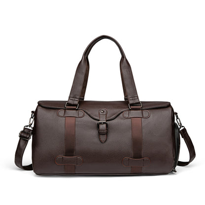 Classic Leather Travel Duffel Bag Acalora