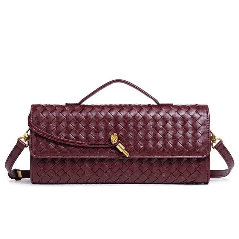 Textured Woven Clutch Purse Acalora