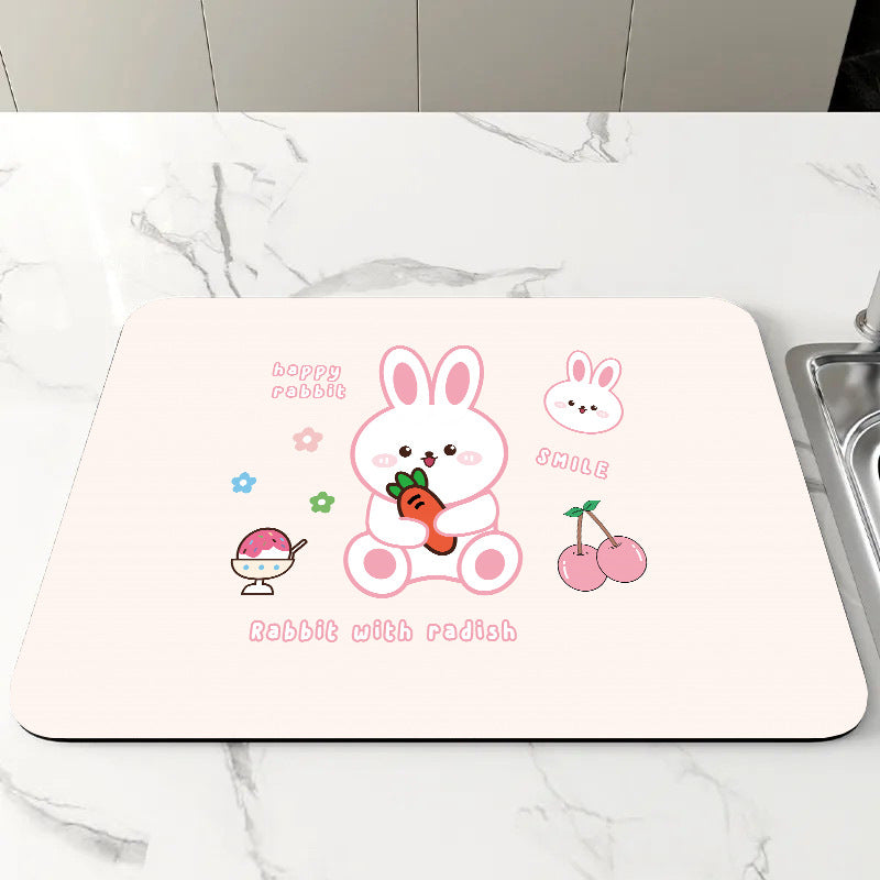 Cute Cartoon Food-Themed Kitchen Mat Acalora
