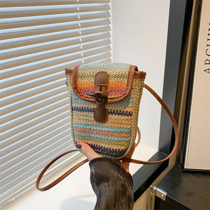 Colorful Woven Crossbody Bag Acalora