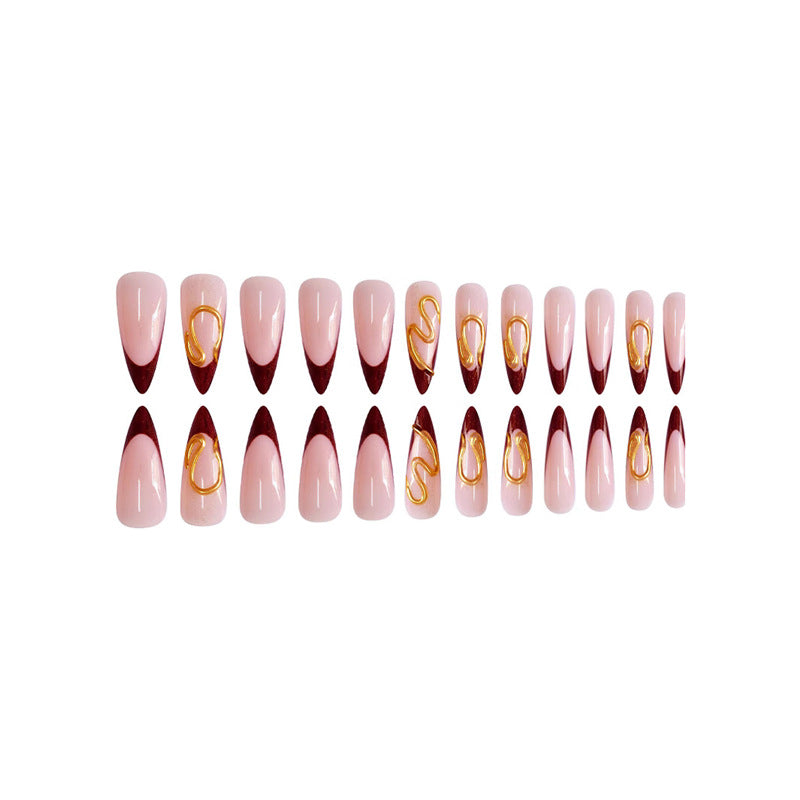Elegant Stiletto Press-On Nail Art Acalora
