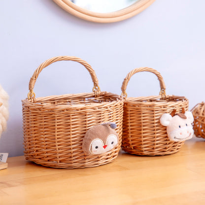 Funny storage basket with animal motif Acalora