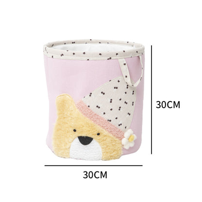 Practical storage basket with animal motif