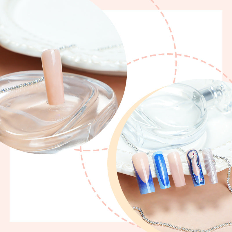 Premium Artistic Press-On Nail Set with Decorative Elements Acalora