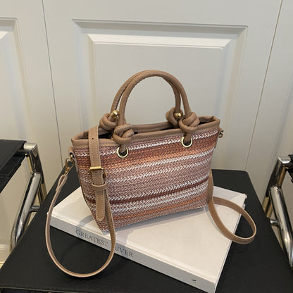 Woven Handheld Tote Bag Acalora
