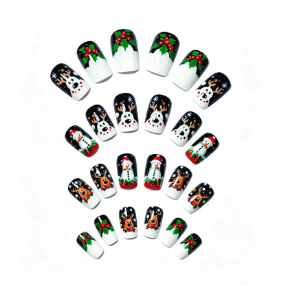 Festive 3D Holiday Character Nail Art Acalora