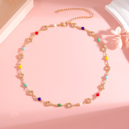 Colorful Heart Charm Bracelet Acalora