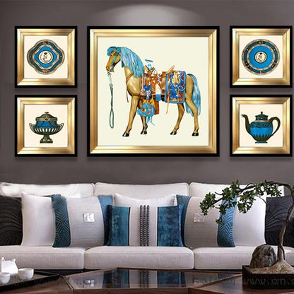 Creative Horse Riding Art Wall Decoration