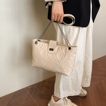Quilted Elegant Satchel Handbag Acalora