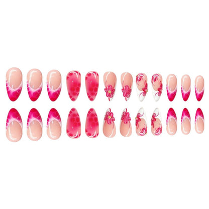 Artistic Floral Stiletto Nail Art Acalora