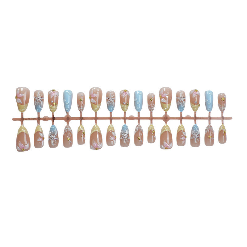 Floral Decorative Press-On Nail Set Acalora 1788495993