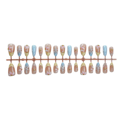 Floral Decorative Press-On Nail Set Acalora 1788495993