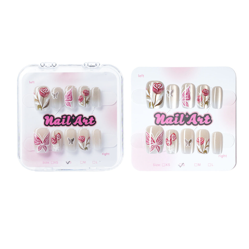 Artistic Floral Nail Tips Acalora