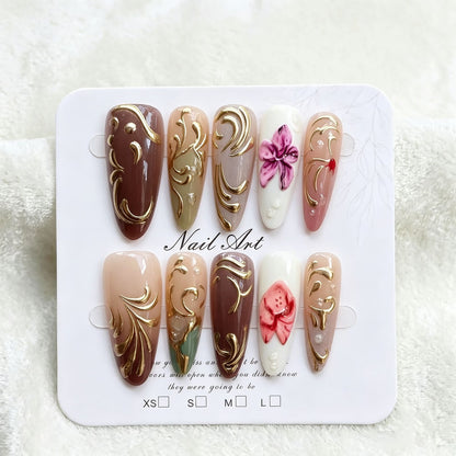 Artistic Gel Nail Design Acalora