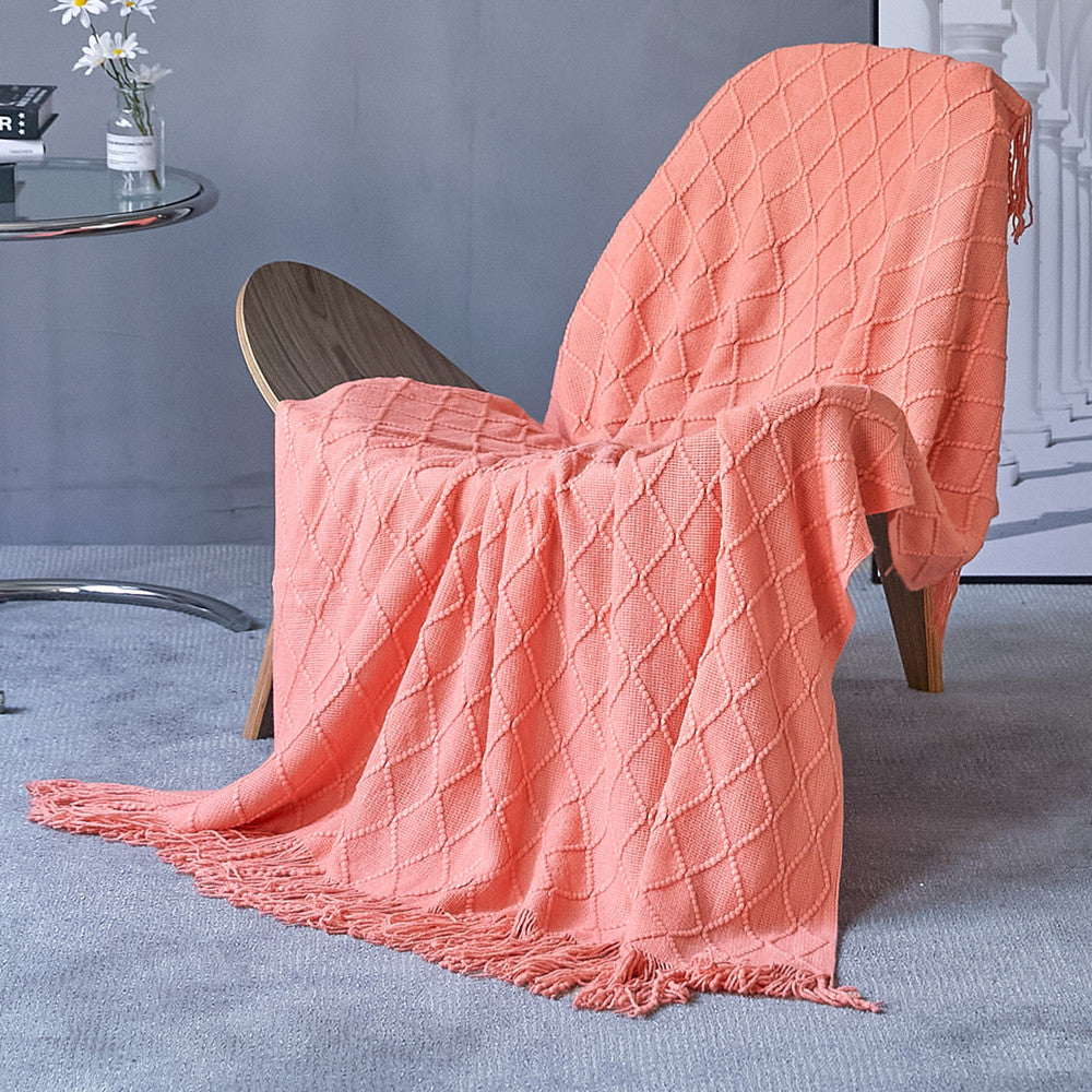 Unisex Cozy Textured Throw Blanket