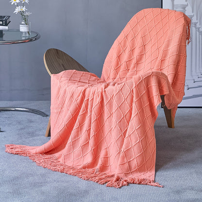 Unisex Cozy Textured Throw Blanket