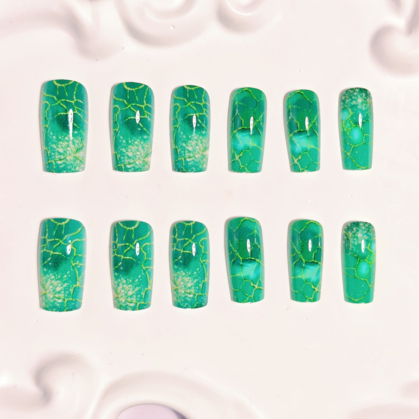 Artistic Marble Effect Nail Art Acalora