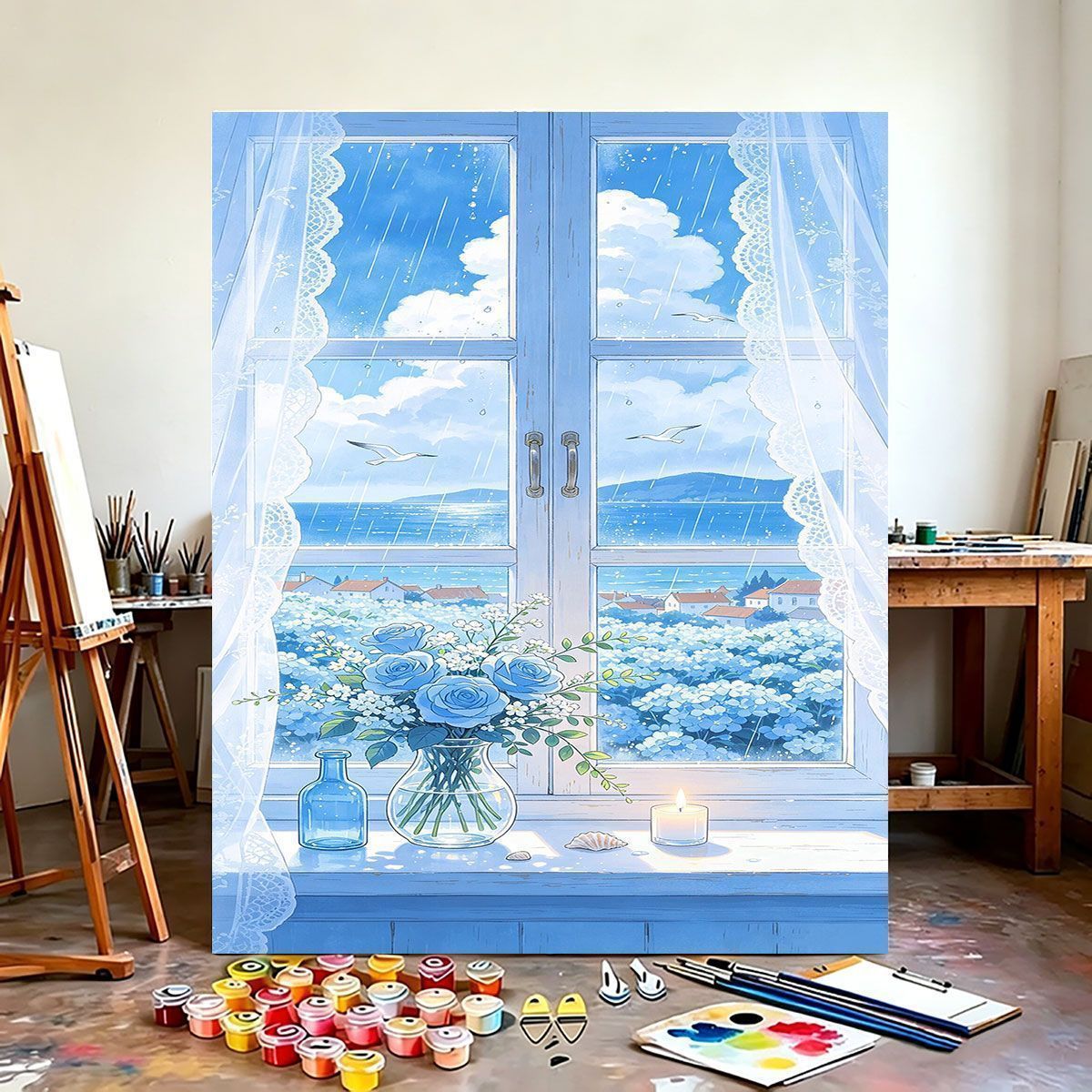 Scenic Coastal View Canvas Art Print