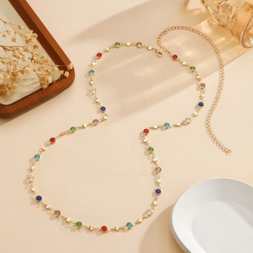 Colorful Gemstone Eyewear Chain Acalora