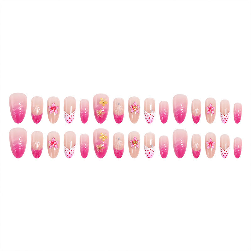 Nail art set with floral and elegant decorations Acalora