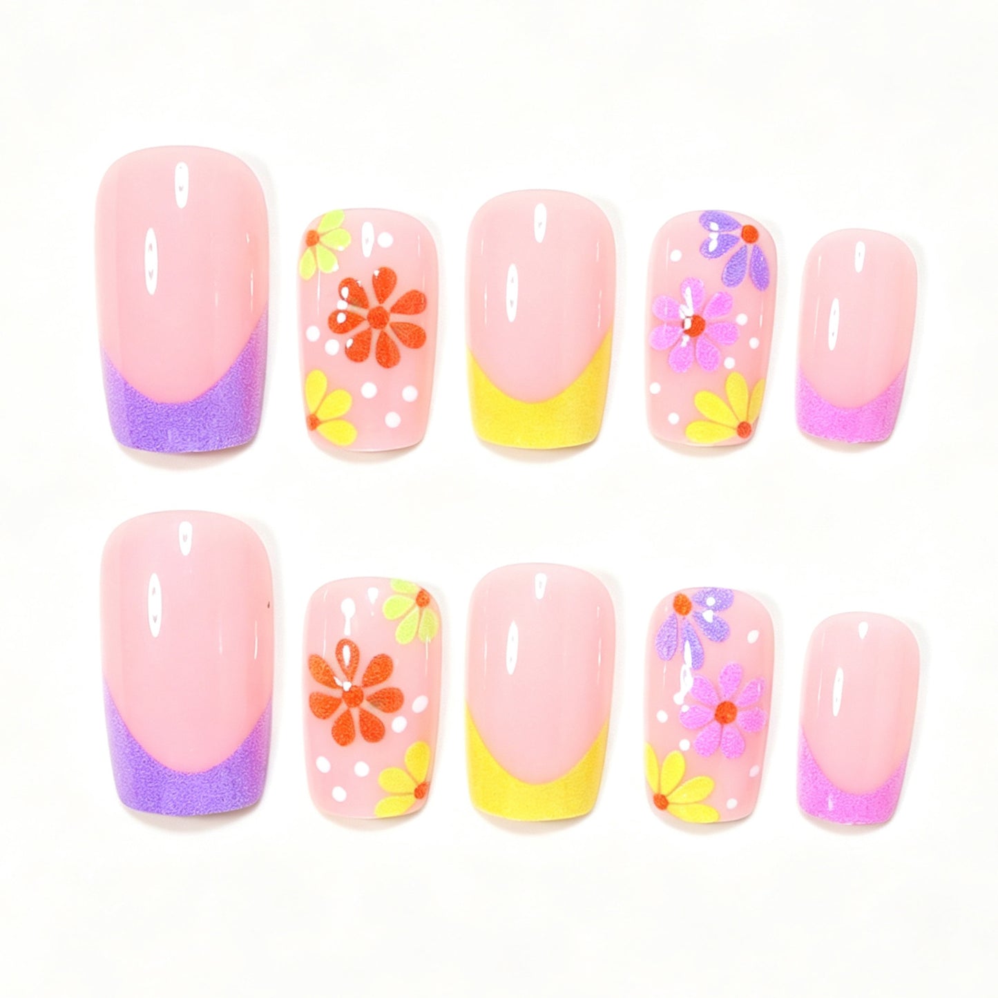 Decorative Floral Nail Art Design Acalora