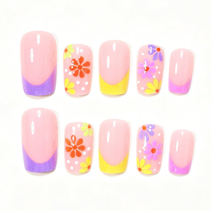 Decorative Floral Nail Art Design Acalora