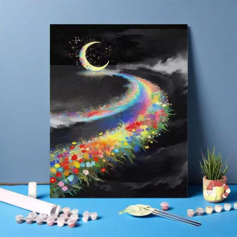Rainbow Ocean Landscape Art Print