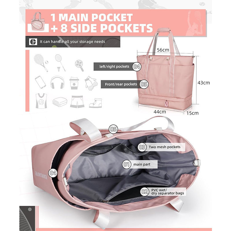 Versatile Tennis Equipment Tote Acalora