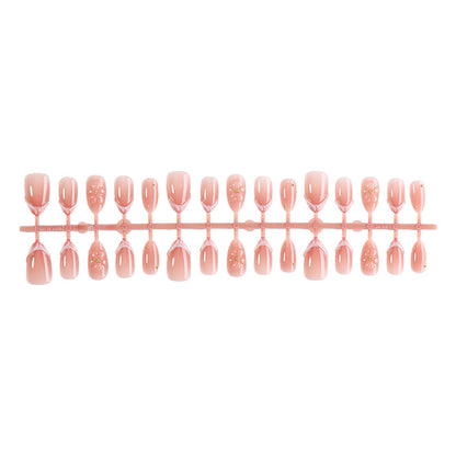 Decorative Press-On Nail Set with Floral Accents Acalora 1788495814