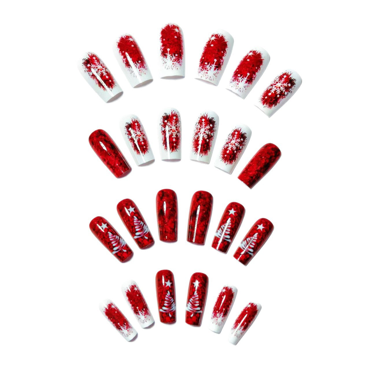 Festive Glittery Christmas Nail Art Acalora