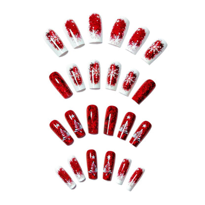 Festive Glittery Christmas Nail Art Acalora