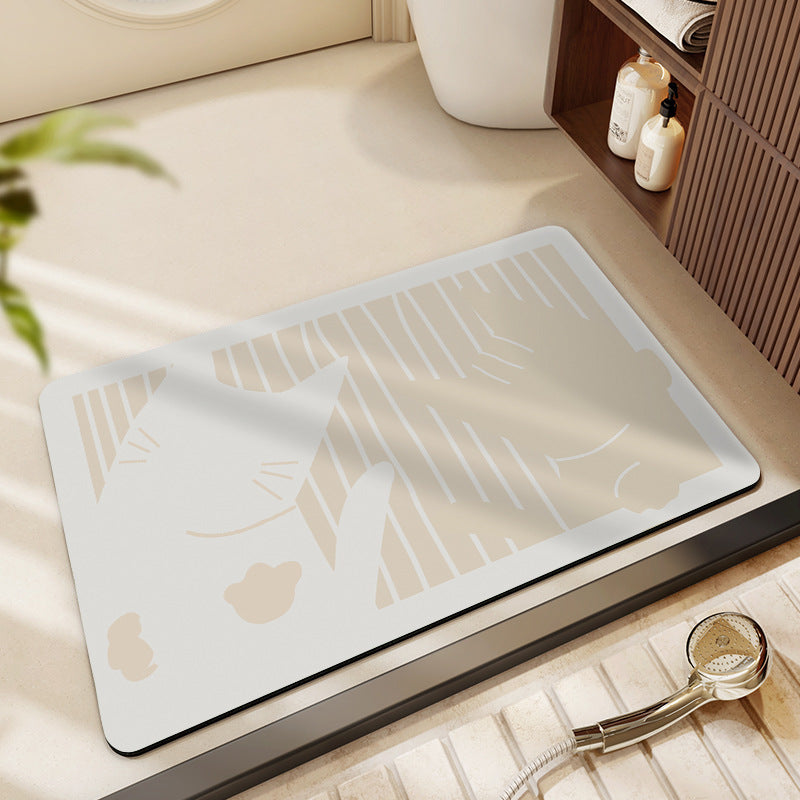 Non-Slip Modern Bath Mat Acalora