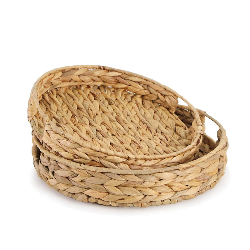 Handcrafted decoration basket with wavy edge Acalora