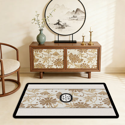 Modern Geometric Bath Mat Acalora