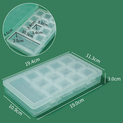 Transparent Multi-Compartment Craft Storage Organizer Acalora