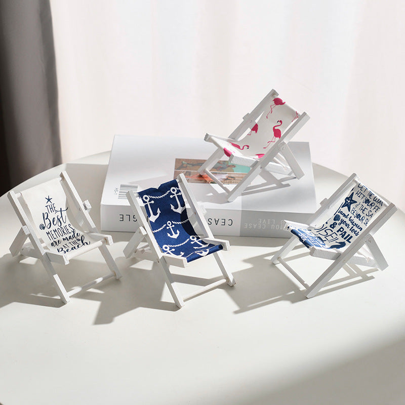 Miniature Beach Chair Figurine