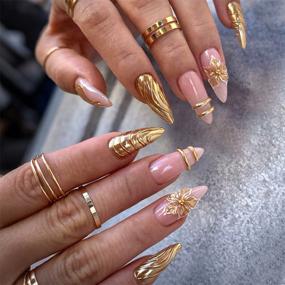 Premium Decorative Press-On Nail Set Acalora
