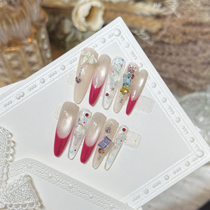 Stylish Decorative Press-On Nail Set Acalora